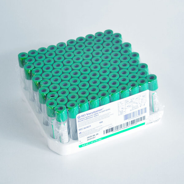Tubo Tapa Verde Heparina de Sodio 4ML